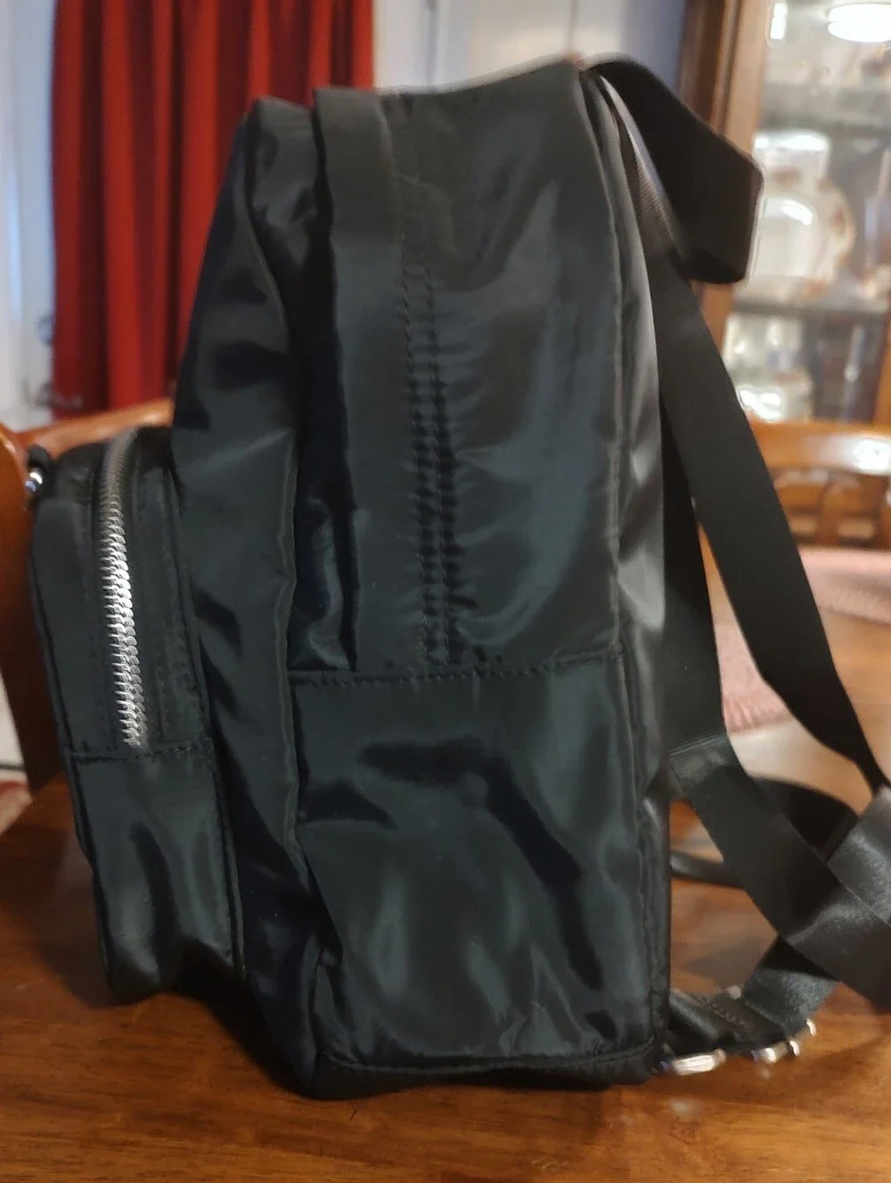 Classic Black Women’s Nylon Backpack - Sleek Everyday Carry